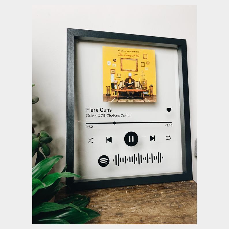 Custom Spotify Song Poster Plaque, Photo Music Plaque